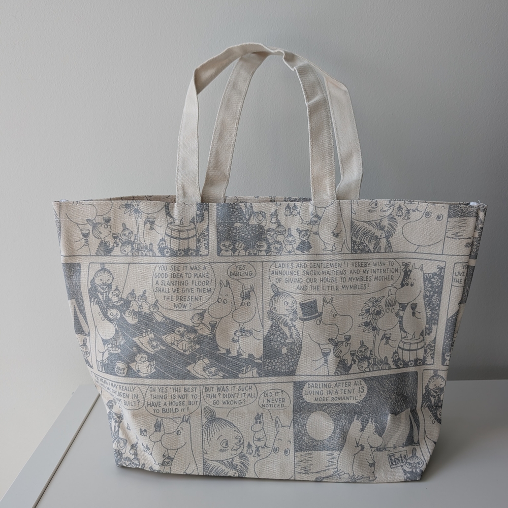 New Moomin Canvas Tote Bag, New Without Tag